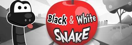 Image of Black and white snake game